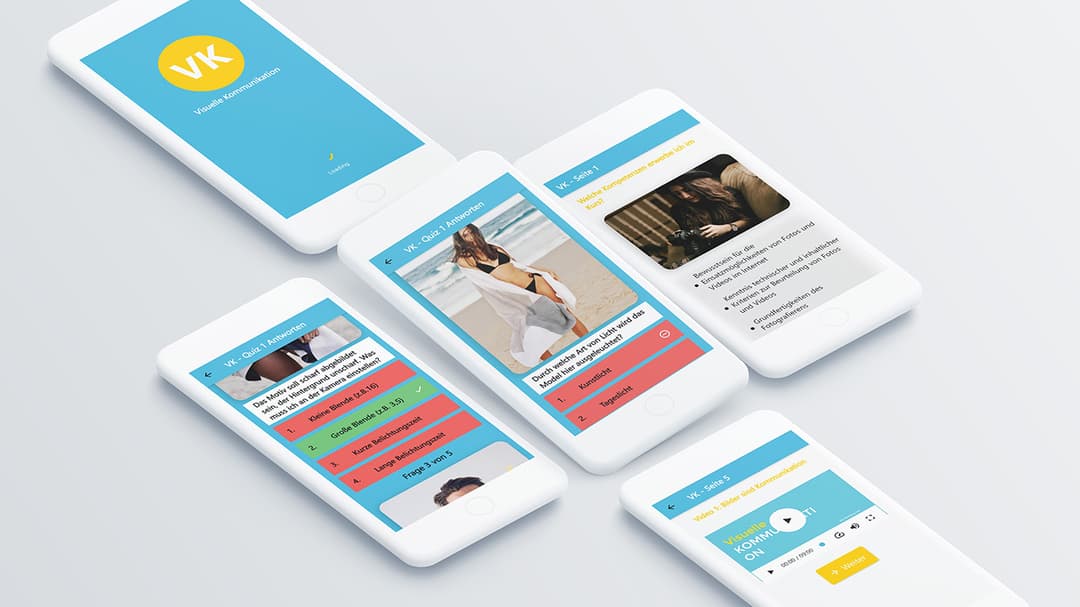 An image of the Visuelle Kommunikation - App project.